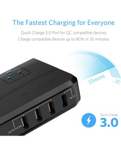 Adaptador de Viaje Universal BESTEK 220V a 110V con USB 2