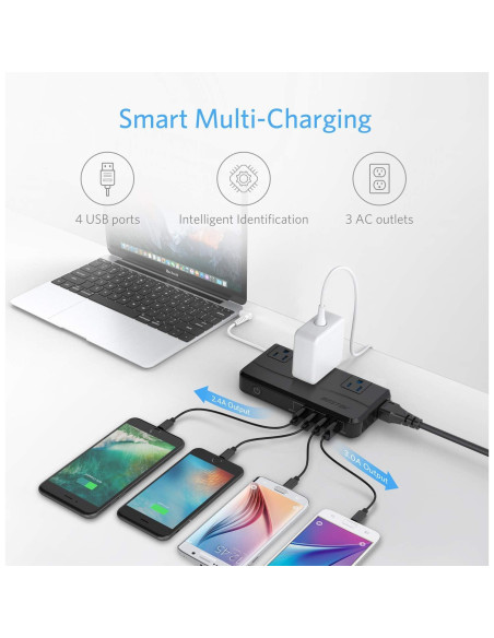 Adaptador de Viaje Universal BESTEK 220V a 110V con USB