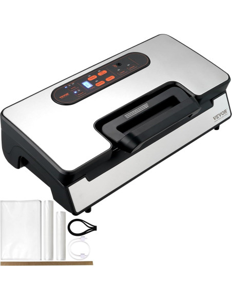 Máquina Selladora al Vacío VEVOR 130W Doble Bomba 90Kpa