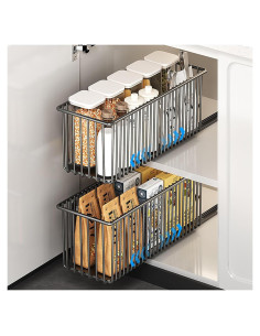 2 Organizadores de Gabinete Extraíbles Xonusin - 41.83x15.24x16cm