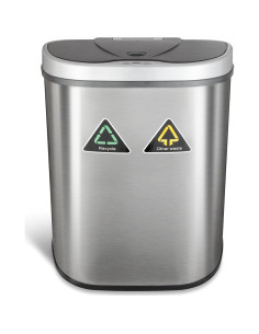 Basurero Automático Ninestars DZT-70-11R 70L Acero Inoxidable 2