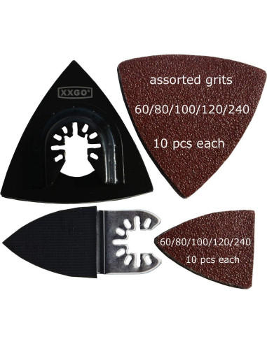 Kit de 120 Piezas Accesorios Multitool XXGO Carburo y Diamante