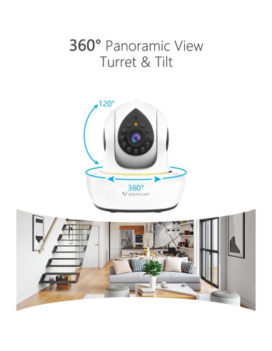 Cámara para Mascotas VSTARCAM C38SP 3MP con Audio Bidireccional