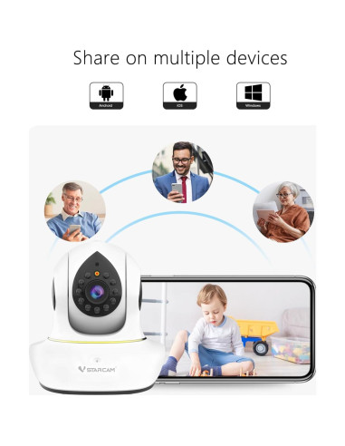 Cámara para Mascotas VSTARCAM C38SP 3MP con Audio Bidireccional