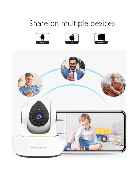 Cámara para Mascotas VSTARCAM C38SP 3MP con Audio Bidireccional