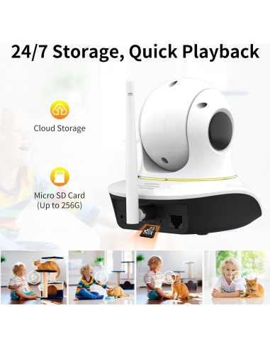 Cámara para Mascotas VSTARCAM C38SP 3MP con Audio Bidireccional