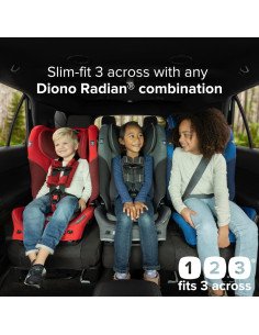 Asiento de Auto Convertible Diono Radian 3QXT Amarillo 4-en-1 2