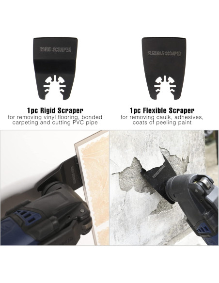 WORKPRO Kit 25 Piezas Accesorios Multiherramienta Oscilante