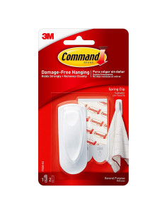 Clip de Primavera Command GE Lighting - 1 Clip y 2 Tiras Medianas