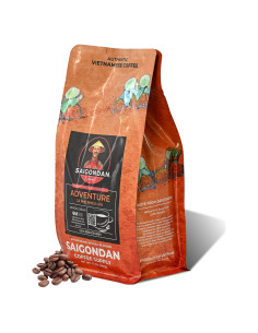 Café en Grano Saigondan Aventura 340g - 100% Robusta Vietnamita