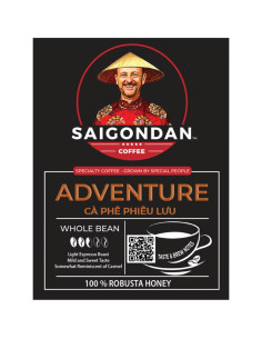Café en Grano Saigondan Aventura 340g - 100% Robusta Vietnamita 2