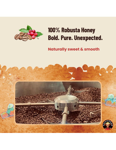 Café en Grano Saigondan Aventura 340g - 100% Robusta Vietnamita