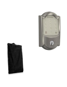 Funda BoxWave Terciopelo Negro para Cerradura Schlage Encode Camelot