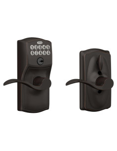 Cerradura de Puerta Schlage Camelot con Teclado Bronce 44mm