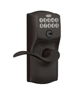 Cerradura de Puerta Schlage Camelot con Teclado Bronce 44mm 2