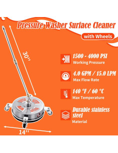 Limpiador de Superficies M MINGLE 35.56 cm 4000 PSI 2