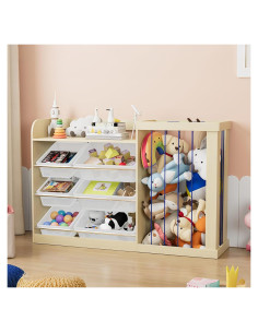 Organizador de Juguetes HedoAjim con 6 Contenedores Extraíbles