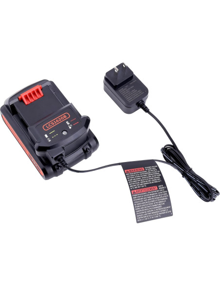 Cargador Compatible Black & Decker 20V LCS1620B - Carga Segura Cargador Compatible Black & Decker 20V LCS1620B - Carga Segura