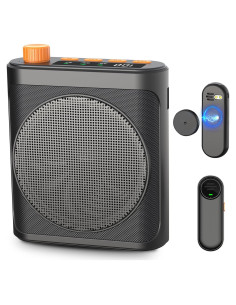 Amplificador de Voz Inalámbrico Bluetooth con 2 Micrófonos - Negro