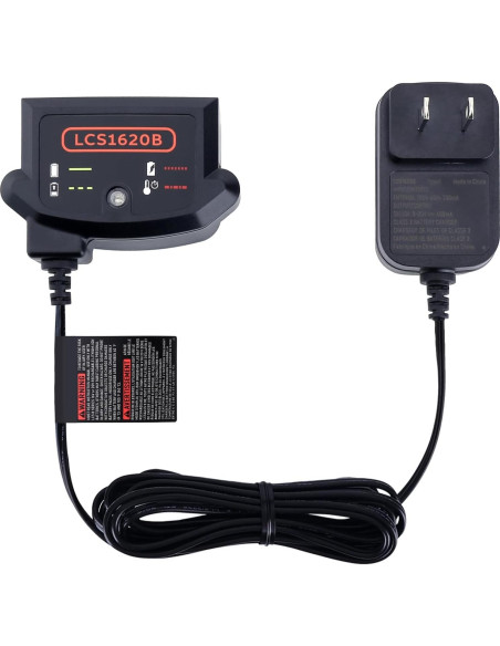 Cargador Compatible Black & Decker 20V LCS1620B - Carga Segura Cargador Compatible Black & Decker 20V LCS1620B - Carga Segura