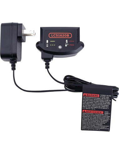 Cargador Compatible Black & Decker 20V LCS1620B - Carga Segura