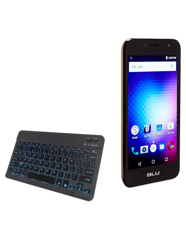 Teclado Bluetooth BoxWave SlimKeys Retroiluminado para BLU Studio J2