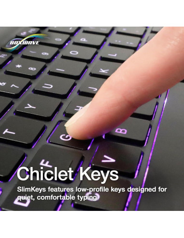 Teclado Bluetooth BoxWave SlimKeys Retroiluminado para BLU Studio J2