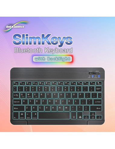 Teclado Bluetooth BoxWave SlimKeys Retroiluminado para BLU Studio J2