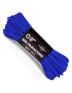 Cuerda Paracord 100m Atwood Rope MFG Azul Real 550 lb