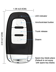 Sistema de Alarma de Coche 3T6B PKE con Botón de Arranque 2