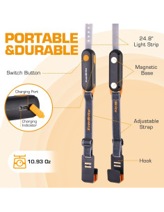 Luz de Trabajo Recargable LED EverBrite con Base Magnética 2