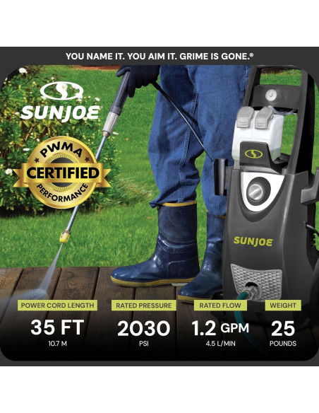 Lavadora a Presión Eléctrica Sun Joe SPX3000 + Juego de 5 Puntas