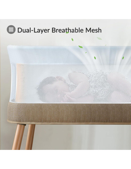 Cuna Mecedora Eléctrica VaVaSoo 3 Velocidades con Ruido Blanco