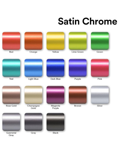 Vinilo Adhesivo Satinado Cromado Verde Lima EZAUTO 5FTx45FT