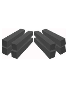 8 Paneles Acústicos de Espuma Relleno 61 cm Carbono