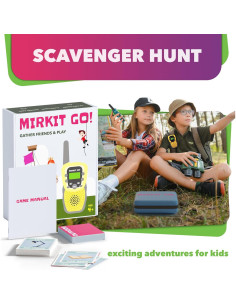 MIRKIT GO! Juego de 4 Walkie Talkies para Niños + 4 Juegos 2
