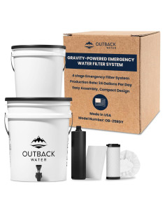 Filtro de Agua de Emergencia Outback 4 Etapas 24 Galones/Día