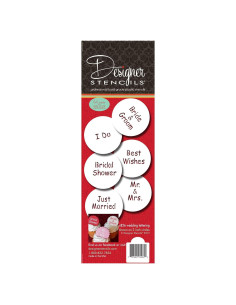 Juego de Plantillas de Galletas de Letras Plantillas de Diseñador