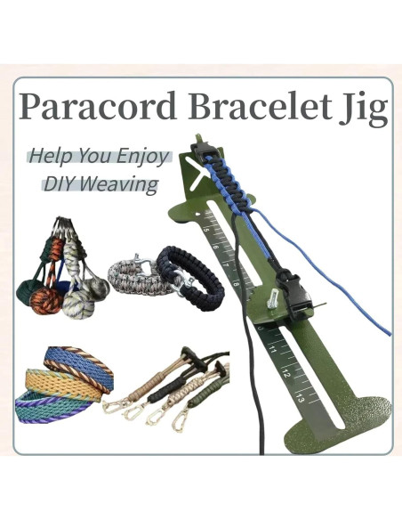 Kit de herramientas KOKKOYA para pulseras Paracord Verde