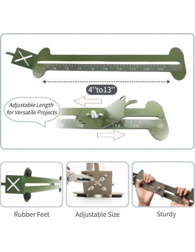 Kit de herramientas KOKKOYA para pulseras Paracord Verde