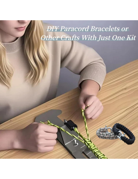Kit de herramientas KOKKOYA para pulseras Paracord Verde