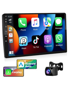 Estéreo de Coche Podofo 10.1" Android 2GB+32GB Carplay Auto