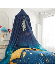 Dosel Colgante para Niños YMLH Cielo Estrellado Azul 270 cm 2