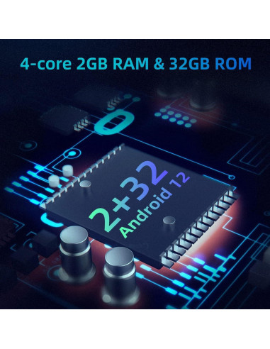 Estéreo de Coche Podofo 10.1" Android 2GB+32GB Carplay Auto