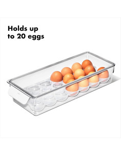 Contenedor de Huevos OXO Good Grips con Tapa y Bandeja Removible 2