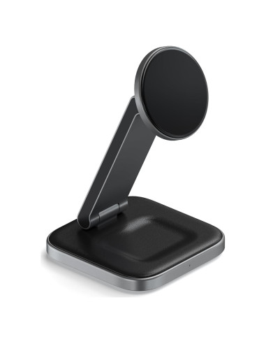 Cargador Inalámbrico 2 en 1 Satechi Qi2 15W Magnético