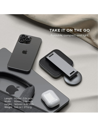 Cargador Inalámbrico 2 en 1 Satechi Qi2 15W Magnético