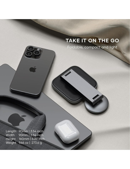 Cargador Inalámbrico 2 en 1 Satechi Qi2 15W Magnético