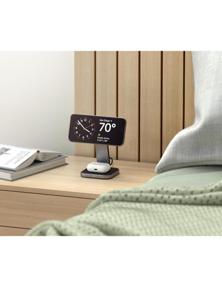 Cargador Inalámbrico 2 en 1 Satechi Qi2 15W Magnético