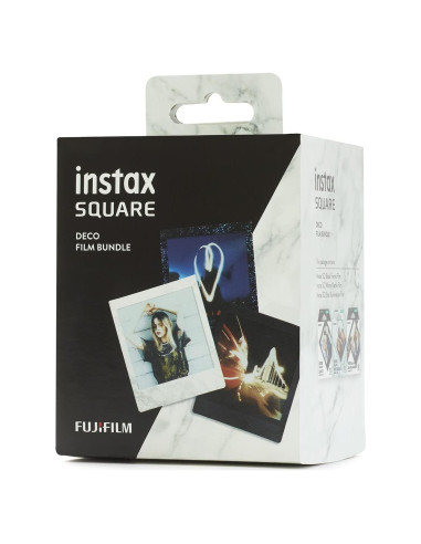 Película Instantánea Fujifilm Instax SQ Borde Negro 10 Tiras